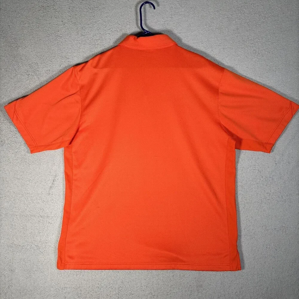 Florida Gators Nike Team Polo‎ Men’s Size XL Orange Center Logo Sphere Dry UF